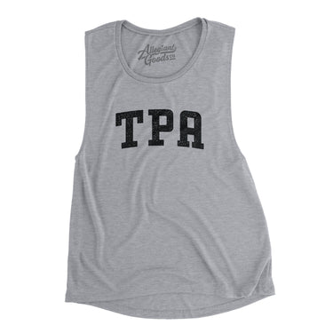 TPA Varsity Women's Flowey Scoopneck Muscle Tank-Allegiant Goods Co. Vintage Sports Apparel