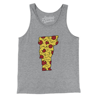 Vermont Pizza State Men/Unisex Tank Top-Allegiant Goods Co. Vintage Sports Apparel