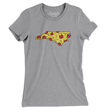 North Carolina Pizza State Women's T-Shirt-Allegiant Goods Co. Vintage Sports Apparel