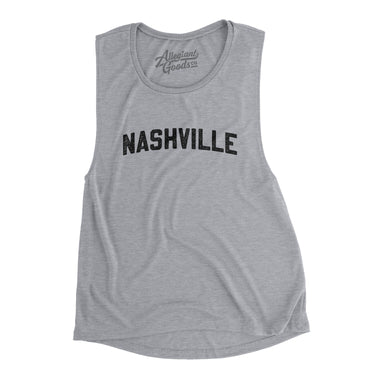 Nashville Varsity Women's Flowey Scoopneck Muscle Tank-Allegiant Goods Co. Vintage Sports Apparel