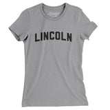 Lincoln Varsity Women's T-Shirt-Athletic Heather-Allegiant Goods Co. Vintage Sports Apparel