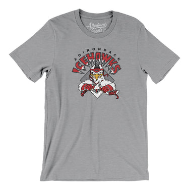 Adirondack Icehawks Men/Unisex T-Shirt-Allegiant Goods Co. Vintage Sports Apparel