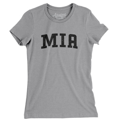Mia Varsity Women's T-Shirt-Athletic Heather-Allegiant Goods Co. Vintage Sports Apparel