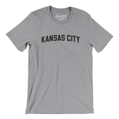 Kansas City Varsity Men/Unisex T-Shirt-Athletic Heather-Allegiant Goods Co. Vintage Sports Apparel