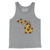 Michigan Pizza State Men/Unisex Tank Top-Allegiant Goods Co. Vintage Sports Apparel