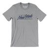 New York Retro Men/Unisex T-Shirt-Athletic Heather-Allegiant Goods Co. Vintage Sports Apparel