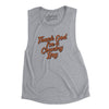 Thank God I’m A Country Boy Women's Flowey Scoopneck Muscle Tank-Athletic Heather-Allegiant Goods Co. Vintage Sports Apparel