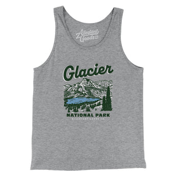Glacier National Park Men/Unisex Tank Top-Allegiant Goods Co. Vintage Sports Apparel