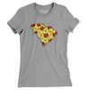 South Carolina Pizza State Women's T-Shirt-Athletic Heather-Allegiant Goods Co. Vintage Sports Apparel