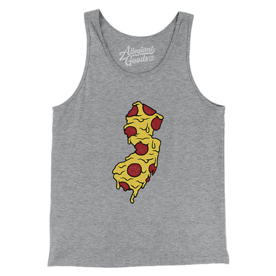 New Jersey Pizza State Men/Unisex Tank Top-Athletic Heather-Allegiant Goods Co. Vintage Sports Apparel