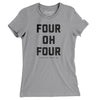 Atlanta 404 Women's T-Shirt-Athletic Heather-Allegiant Goods Co. Vintage Sports Apparel