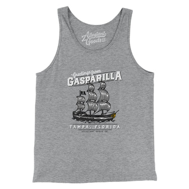 Greetings From Gasparilla Men/Unisex Tank Top-Allegiant Goods Co. Vintage Sports Apparel