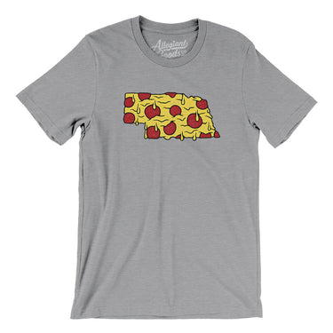 Nebraska Pizza State Men/Unisex T-Shirt-Allegiant Goods Co. Vintage Sports Apparel