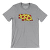 Nebraska Pizza State Men/Unisex T-Shirt-Athletic Heather-Allegiant Goods Co. Vintage Sports Apparel
