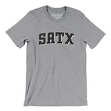 Satx Varsity Men/Unisex T-Shirt-Allegiant Goods Co. Vintage Sports Apparel