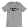 Satx Varsity Men/Unisex T-Shirt-Athletic Heather-Allegiant Goods Co. Vintage Sports Apparel