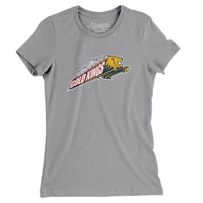 Colorado Gold Kings Women's T-Shirt-Athletic Heather-Allegiant Goods Co. Vintage Sports Apparel