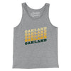 Oakland Vintage Repeat Men/Unisex Tank Top-Athletic Heather-Allegiant Goods Co. Vintage Sports Apparel