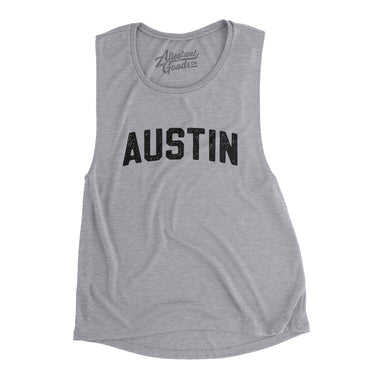 Austin Varsity Women's Flowey Scoopneck Muscle Tank-Allegiant Goods Co. Vintage Sports Apparel