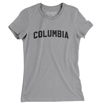 Columbia South Carolina Varsity Women's T-Shirt-Athletic Heather-Allegiant Goods Co. Vintage Sports Apparel