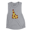 Idaho Pizza State Women's Flowey Scoopneck Muscle Tank-Athletic Heather-Allegiant Goods Co. Vintage Sports Apparel