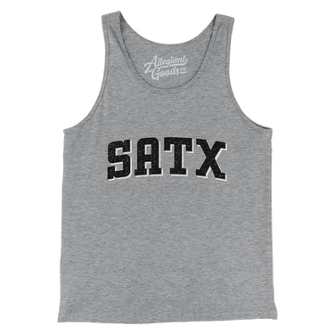 Satx Varsity Men/Unisex Tank Top-Allegiant Goods Co. Vintage Sports Apparel