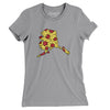 Alaska Pizza State Women's T-Shirt-Athletic Heather-Allegiant Goods Co. Vintage Sports Apparel