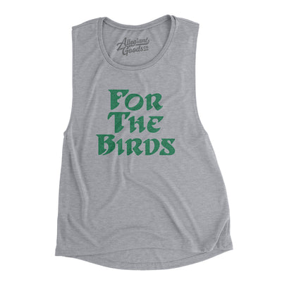 For The Birds Women's Flowey Scoopneck Muscle Tank-Athletic Heather-Allegiant Goods Co. Vintage Sports Apparel
