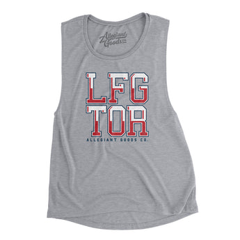Lfg Tor Women's Flowey Scoopneck Muscle Tank-Athletic Heather-Allegiant Goods Co. Vintage Sports Apparel