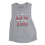 Lfg Tor Women's Flowey Scoopneck Muscle Tank-Athletic Heather-Allegiant Goods Co. Vintage Sports Apparel