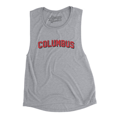 Columbus Varsity Women's Flowey Scoopneck Muscle Tank-Allegiant Goods Co. Vintage Sports Apparel