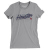 Houston Retro Women's T-Shirt-Athletic Heather-Allegiant Goods Co. Vintage Sports Apparel
