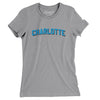 Charlotte Varsity Women's T-Shirt-Athletic Heather-Allegiant Goods Co. Vintage Sports Apparel