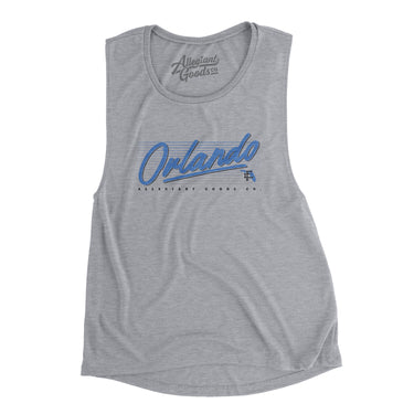 Orlando Retro Women's Flowey Scoopneck Muscle Tank-Allegiant Goods Co. Vintage Sports Apparel