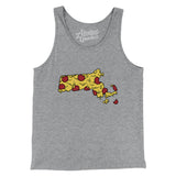 Massachusetts Pizza State Men/Unisex Tank Top-Allegiant Goods Co. Vintage Sports Apparel