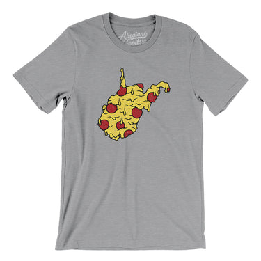 West Virginia Pizza State Men/Unisex T-Shirt-Allegiant Goods Co. Vintage Sports Apparel