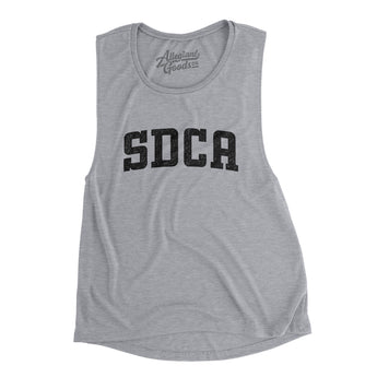 Sdca Varsity Women's Flowey Scoopneck Muscle Tank-Allegiant Goods Co. Vintage Sports Apparel