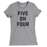 New Orleans 504 Women's T-Shirt-Athletic Heather-Allegiant Goods Co. Vintage Sports Apparel