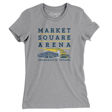 Market Square Arena Indianapolis Women's T-Shirt-Allegiant Goods Co. Vintage Sports Apparel