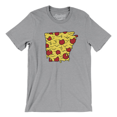 Arkansas Pizza State Men/Unisex T-Shirt-Athletic Heather-Allegiant Goods Co. Vintage Sports Apparel
