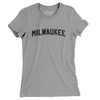 Milwaukee Varsity Women's T-Shirt-Athletic Heather-Allegiant Goods Co. Vintage Sports Apparel