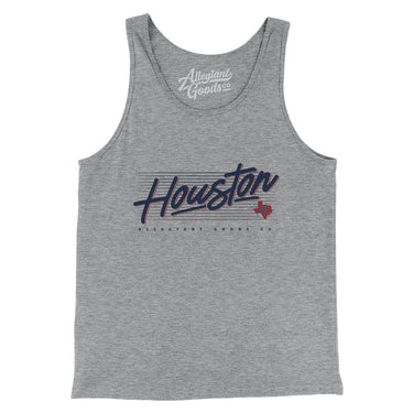 Houston Retro Men/Unisex Tank Top-Allegiant Goods Co. Vintage Sports Apparel