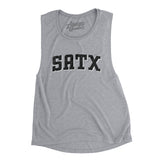 Satx Varsity Women's Flowey Scoopneck Muscle Tank-Allegiant Goods Co. Vintage Sports Apparel