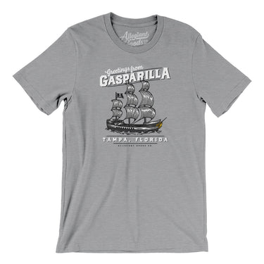 Greetings From Gasparilla Men/Unisex T-Shirt-Allegiant Goods Co. Vintage Sports Apparel
