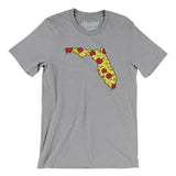 Florida Pizza State Men/Unisex T-Shirt-Athletic Heather-Allegiant Goods Co. Vintage Sports Apparel