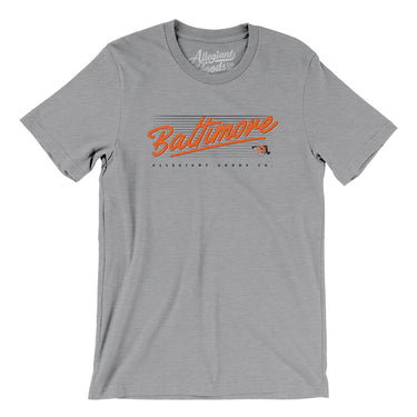 Baltimore Retro Men/Unisex T-Shirt-Athletic Heather-Allegiant Goods Co. Vintage Sports Apparel