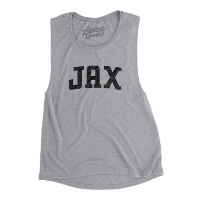 Jax Varsity Women's Flowey Scoopneck Muscle Tank-Athletic Heather-Allegiant Goods Co. Vintage Sports Apparel