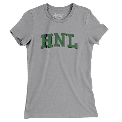 Hnl Varsity Women's T-Shirt-Athletic Heather-Allegiant Goods Co. Vintage Sports Apparel