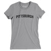 Pittsburgh Varsity Women's T-Shirt-Athletic Heather-Allegiant Goods Co. Vintage Sports Apparel