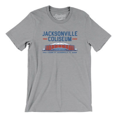 Jacksonville Coliseum Men/Unisex T-Shirt-Athletic Heather-Allegiant Goods Co. Vintage Sports Apparel